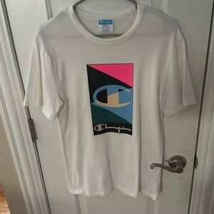 Champion men's  vintage white tee